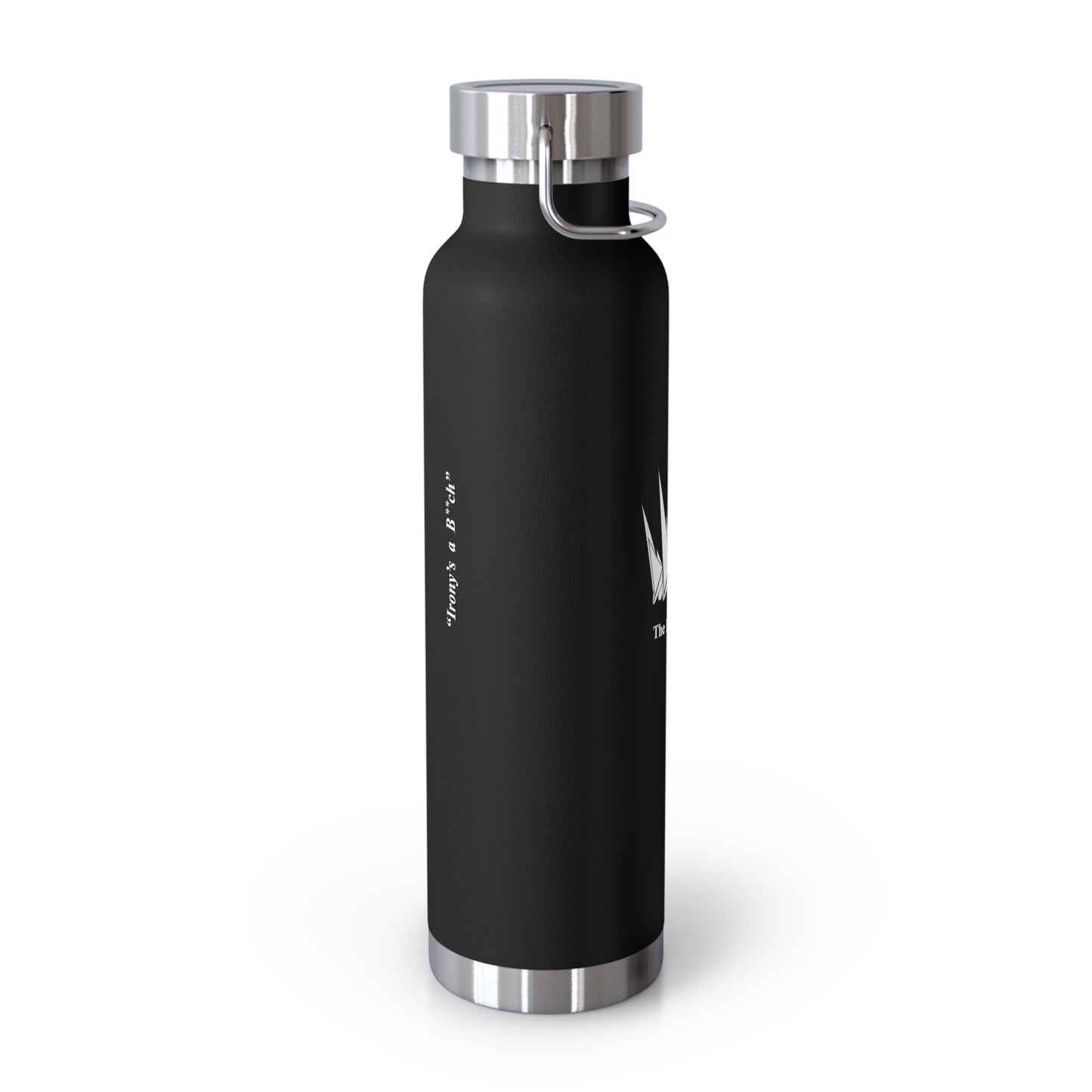 The Ironic One - The Black Crown Insulated Water Bottle